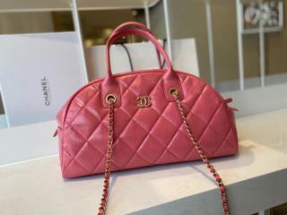 【AS2223-2】 CHANEL シャネル バッグ コピー 21新作 カーフスキン ボーリング バッグ ハンドバッグ ショルダーバッグ 3色可選択