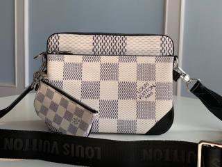 【N50027】 LOUIS VUITTON ルイヴィトン ダミエ・グラフィット バッグ スーパーコピー 21新作 TRIO トリオ・メッセンジャー メンズ ショルダーバッグ 2色可選択 アンタークティカ