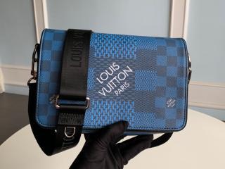 【N50026】 LOUIS VUITTON ルイヴィトン ダミエ・グラフィット バッグ スーパーコピー 21新作 STUDIO ステュディオ・メッセンジャー メンズ ショルダーバッグ 3色可選択 マリーヌ