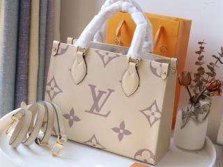 【M45654】 LOUIS VUITTON ルイヴィトン モノグラム・アンプラント バッグ スーパーコピー 21新作 ONTHEGO オンザゴー PM レディース トートバッグ クレーム / ボワドローズ
