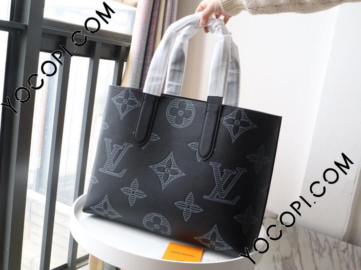 ルイ ヴィトン LOUIS VUITTON バッグ メンズ ブランド トートバッグ カバ ヴォワヤージュ NV トリヨンレザー ネイビー M53240 紺 大容量 A4 通勤 通学 ビジネス おしゃれ