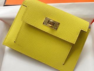 【kelly0130-1】 Hermes エルメス ケリー 財布 コピー Kelly Pocket Compact ケリー コンパクト財布 レディース 二つ折り財布 10色可選択