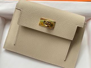 【kelly0130-2】 Hermes エルメス ケリー 財布 スーパーコピー Kelly Pocket Compact ケリー コンパクト財布 レディース 二つ折り財布 10色可選択