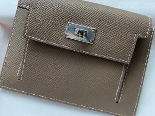 【kelly0130-10】 Hermes エルメス ケリー 財布 スーパーコピー Kelly Pocket Compact ケリー コンパクト財布 レディース 二つ折り財布 10色可選択