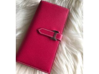 【bearn175-3】 Hermes エルメス ベアン 長財布 コピー Bearn エプソムカーフスキンのガセットウォレット 二つ折り財布 14色可選択