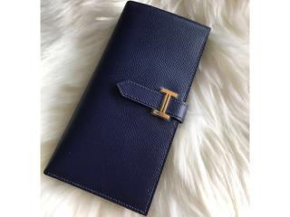 【bearn175-8】 Hermes エルメス ベアン 長財布 スーパーコピー Bearn エプソムカーフスキンのガセットウォレット 二つ折り財布 14色可選択
