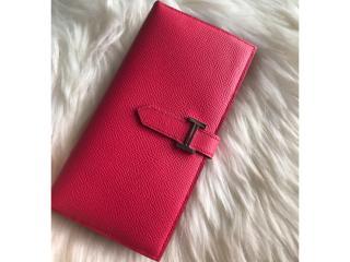 【bearn175-12】 Hermes エルメス ベアン 長財布 スーパーコピー Bearn エプソムカーフスキンのガセットウォレット 二つ折り財布 14色可選択