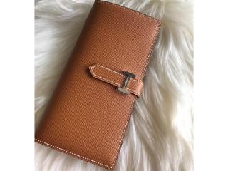 【bearn175-13】 Hermes エルメス ベアン 長財布 コピー Bearn エプソムカーフスキンのガセットウォレット 二つ折り財布 14色可選択