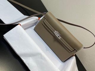 【togo215-4】 Hermes エルメス ケリー 長財布 コピー Kelly To Go ポシェット ケリー クラシック・トゥー・ゴー 二つ折り財布 25色可選択