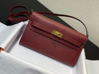 【togo215-10】 Hermes エルメス ケリー 長財布 コピー Kelly To Go ポシェット ケリー クラシック・トゥー・ゴー 二つ折り財布 25色可選択