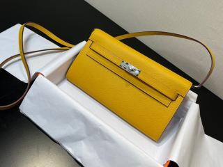 【togo215-13】 Hermes エルメス ケリー 長財布 スーパーコピー Kelly To Go ポシェット ケリー クラシック・トゥー・ゴー 二つ折り財布 25色可選択