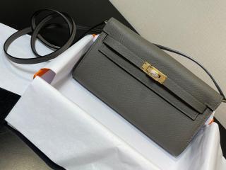 【togo215-20】 Hermes エルメス ケリー 長財布 スーパーコピー Kelly To Go ポシェット ケリー クラシック・トゥー・ゴー 二つ折り財布 25色可選択