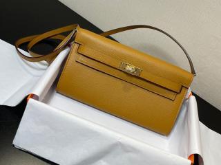 【togo215-25】 Hermes エルメス ケリー 長財布 コピー Kelly To Go ポシェット ケリー クラシック・トゥー・ゴー 二つ折り財布 25色可選択