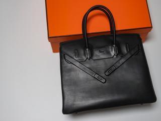 【shadow35-1】 Hermes エルメス バーキン バッグ コピー 新作 限定 Shadow birkin スイフトレザー シャドーバーキン 35 ハンドバッグ 3色可選択