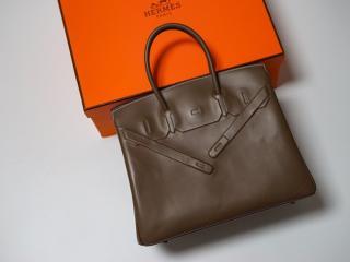 【shadow35-3】 Hermes エルメス バーキン バッグ コピー 新作 限定 Shadow birkin スイフトレザー シャドーバーキン 35 ハンドバッグ 3色可選択