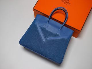 【shadow351-5】 Hermes エルメス バーキン バッグ スーパーコピー 新作 限定 Shadow birkin デニムxレザー シャドーバーキン 35 ハンドバッグ 5色可選択