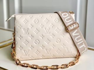【M57793】 LOUIS VUITTON ルイヴィトン モノグラム・パターン バッグ スーパーコピー 21新作 COUSSIN クッサン PM レディース ショルダーバッグ 5色可選択 クレーム