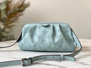 【M80094】 LOUIS VUITTON ルイヴィトン マヒナ バッグ スーパーコピー 21新作 SCALA スカラ・ミニ レディース ショルダーバッグ 3色可選択 ヴェールラグーン
