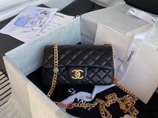 【AS2380-1】 CHANEL シャネル バッグ コピー 21新作 フラップ バッグ ラムスキン & レジン レディース ショルダーバッグ 4色可選択