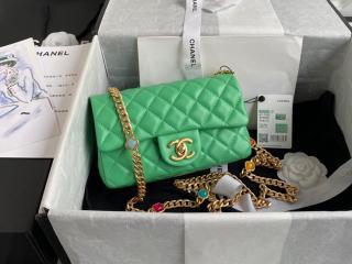 【AS2380-3】 CHANEL シャネル バッグ コピー 21新作 フラップ バッグ ラムスキン & レジン レディース ショルダーバッグ 4色可選択