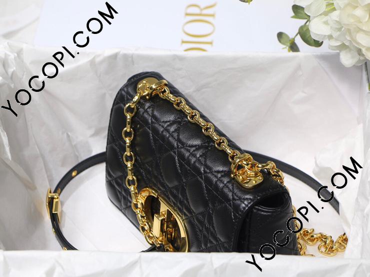 【ヴィンテージ】Rank:A☆Dior BLACK カナジュ バック M9241UWHC ヴィンテージ】Rank:A☆Dior BLACK カナジュ バック M9241UWHC