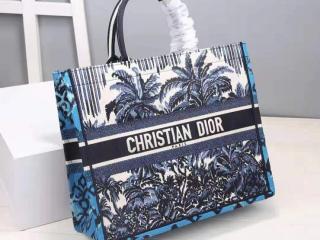 【M1286ZREU_M928】 Dior ディオール バッグ スーパーコピー 21新作 Book Tote Dior Palms エンブロイダリー レディース トートバッグ