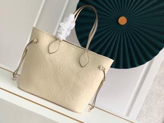 【M45684】 LOUIS VUITTON ルイヴィトン モノグラム・アンプラント バッグ スーパーコピー 21新作 NEVERFULL ネヴァーフル MM レディース トートバッグ 3色可選択 クレーム