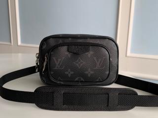 【M30755】 LOUIS VUITTON ルイヴィトン モノグラム バッグ スーパーコピー 21新作 OUTDOOR アウトドア・ポシェット メンズ ショルダーバッグ 2色可選択 ノワール