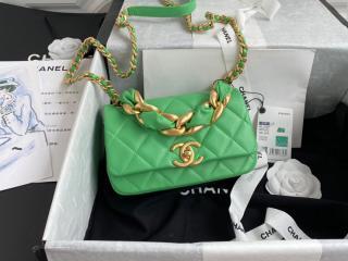 【AS2387-1】 CHANEL シャネル バッグ コピー 21新作 Small Flap Bag シャイニー ラムスキン スモール フラップ レディース ショルダーバッグ 3色可選択