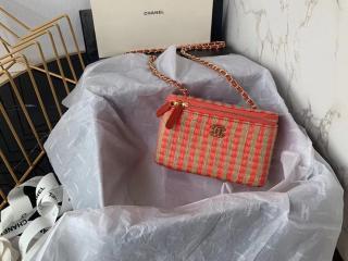 【AP1999-3】 CHANEL シャネル バッグ スーパーコピー 21新作 ラフィア ヴァニティー ケース レディース ショルダーバッグ 3色可選択