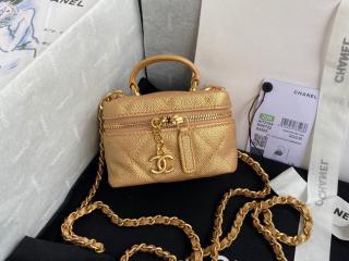 【AP2194-4】 CHANEL シャネル バッグ スーパーコピー 21新作 グレインド カーフスキン スモール ヴァニティー ケース レディース ショルダーバッグ 4色可選択