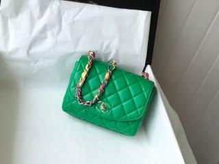 【AS2411-3】 CHANEL シャネル バッグ コピー 21春夏新作 ラムスキン & ミックス ファイバー フラップ バッグ レディース ショルダーバッグ 5色可選択