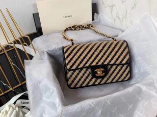 【AS2418-2】 CHANEL シャネル バッグ コピー 21新作 ラフィア スモール フラップ バッグ レディース ショルダーバッグ 3色可選択
