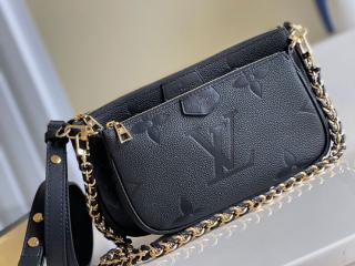 【M80399】 LOUIS VUITTON ルイヴィトン モノグラム・アンプラント バッグ スーパーコピー 21新作 ミュルティ・ポシェット・アクセソワール レディース ショルダーバッグ 2色可選択 ノワール