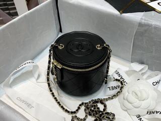 【AP2193-2】 CHANEL シャネル バッグ コピー 21新作 ラムスキン スモール ヴァニティー ケース レディース ショルダーバッグ 2色可選択