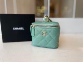 【AP2161-3】 CHANEL シャネル バッグ スーパーコピー 21新作 イリディッセント グレインド カーフスキン & コスチューム パール スモール ヴァニティー ケース レディース バッグ 4色可選択