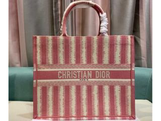 【M1286ZRFQ_M912】 Dior ディオール バッグ コピー 21新作 Book Tote バッグ D-Stripes エンブロイダリー レディース トートバッグ