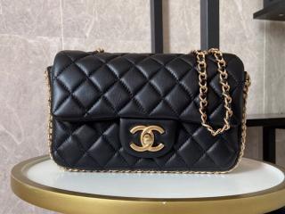 【AS1740-1】 CHANEL シャネル バッグ コピー 21新作 ラムスキン & コスチューム パール フラップ バッグ レディース ショルダーバッグ 5色可選択