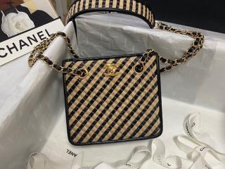 【AS2421-1】 CHANEL シャネル バッグ コピー 21新作 ラフィア ハンドバッグ レディース ショルダーバッグ 2色可選択