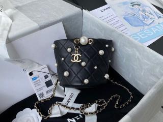 【AS2518-1】 CHANEL シャネル バッグ スーパーコピー 21新作 ラムスキン & コスチューム パール ミニ ハンドバッグ レディース ショルダーバッグ 4色可選択