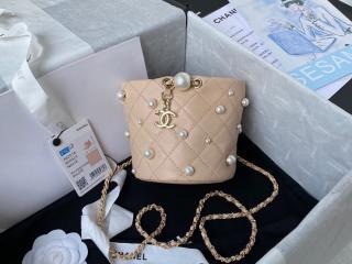 【AS2518-3】 CHANEL シャネル バッグ スーパーコピー 21新作 ラムスキン & コスチューム パール ミニ ハンドバッグ レディース ショルダーバッグ 4色可選択