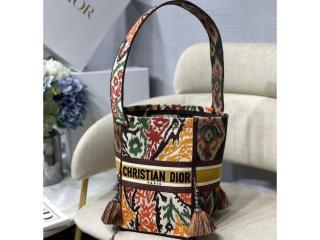 【M1276VJAP_M885】 Dior ディオール バッグ スーパーコピー 21新作 D-Bubble バケットバッグ Dior Paisley エンブロイダリー レディース ショルダーバッグ