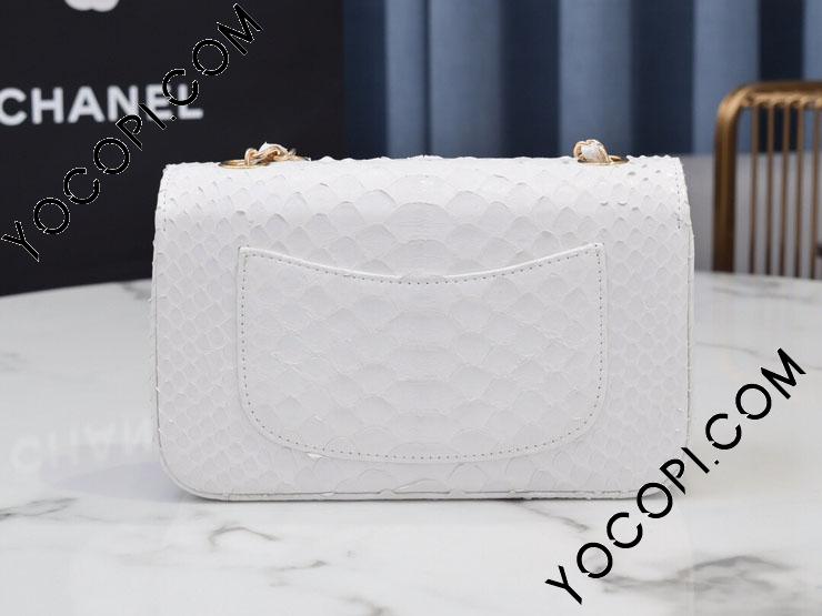 flap201】 CHANEL シャネル バッグ コピー 21新作 Python skin
