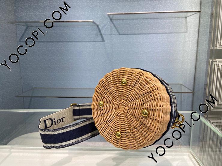 DIOR ディオールオブリーク WICKER バケットバッグ DIOR WICKER