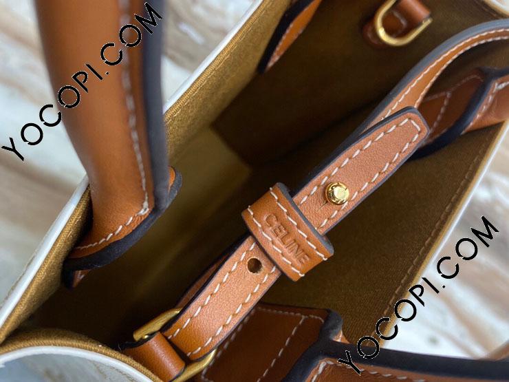 未使用品級✨セリーヌ トリオンフ キャンバス バーティカル モバイルポーチ タン CELINE】トリオンフキャンバス ラージ コスメティックポーチ