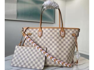 【N50047】 LOUIS VUITTON ルイヴィトン ダミエ・アズール バッグ コピー 21新作 NEVERFULL ネヴァーフル MM トートバッグ レディース ショルダーバッグ