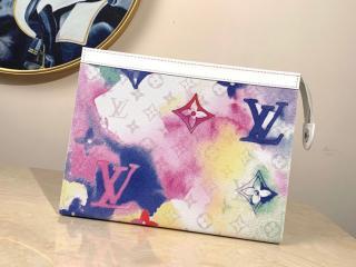 【M80460】 LOUIS VUITTON ルイヴィトン ウォーターカラー・モノグラム バッグ スーパーコピー 21新作 ポシェット・ヴォワヤージュ MM レディース クラッチバッグ
