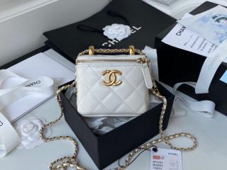 【AP2292-2】 CHANEL シャネル バッグ コピー 21新作 カーフスキン スモール ヴァニティー ケース レディース ショルダーバッグ 5色可選択