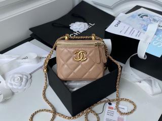 【AP2292-5】 CHANEL シャネル バッグ スーパーコピー 21新作 カーフスキン スモール ヴァニティー ケース レディース ショルダーバッグ 5色可選択