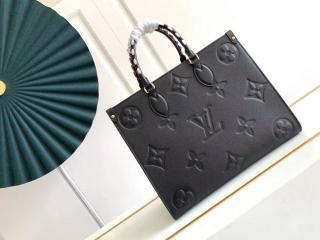 【M58522】 LOUIS VUITTON ルイヴィトン モノグラム・アンプラン バッグ スーパーコピー 21新作 オンザゴー MM レディース トートバッグ 2色可選択 ノワール